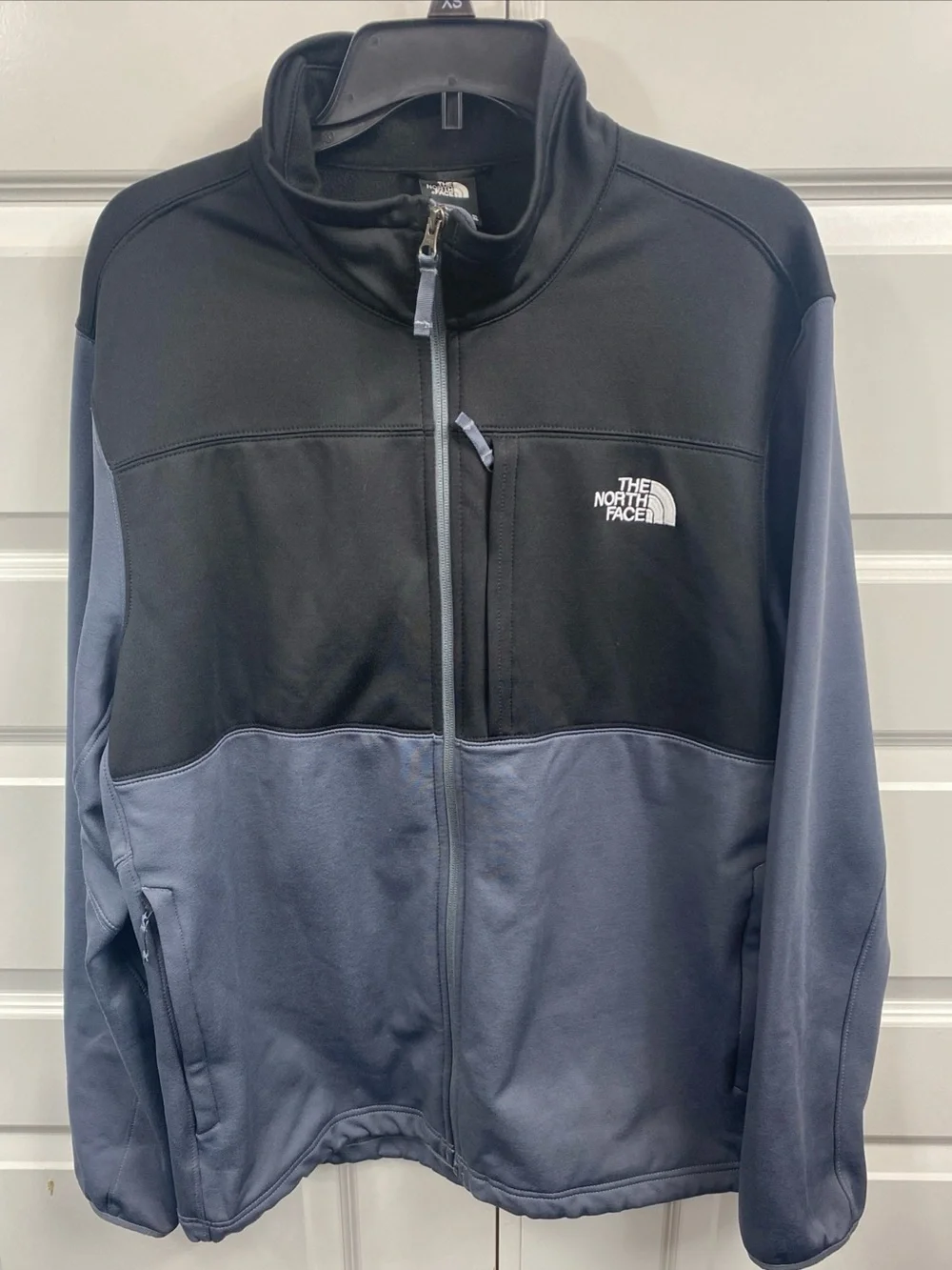 The North Face Men's Black Gray Full Zip Jacket XL Outdoor Casual Extra Large